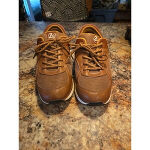 Zeba Shoes Mens Size 9 Hands Free Brown Walking Comfort Casual Lace Up